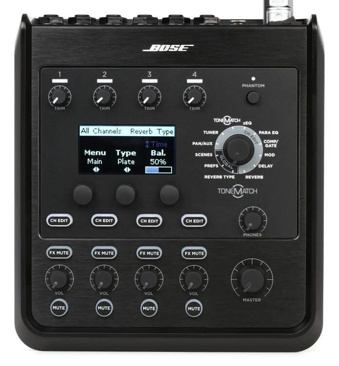 Bose t4s tonematch mixer, mezcladora de 4 canales